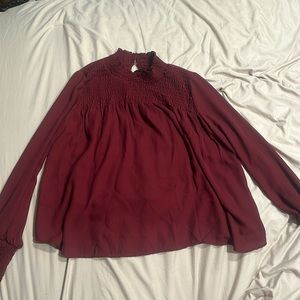 Burgundy Blouse